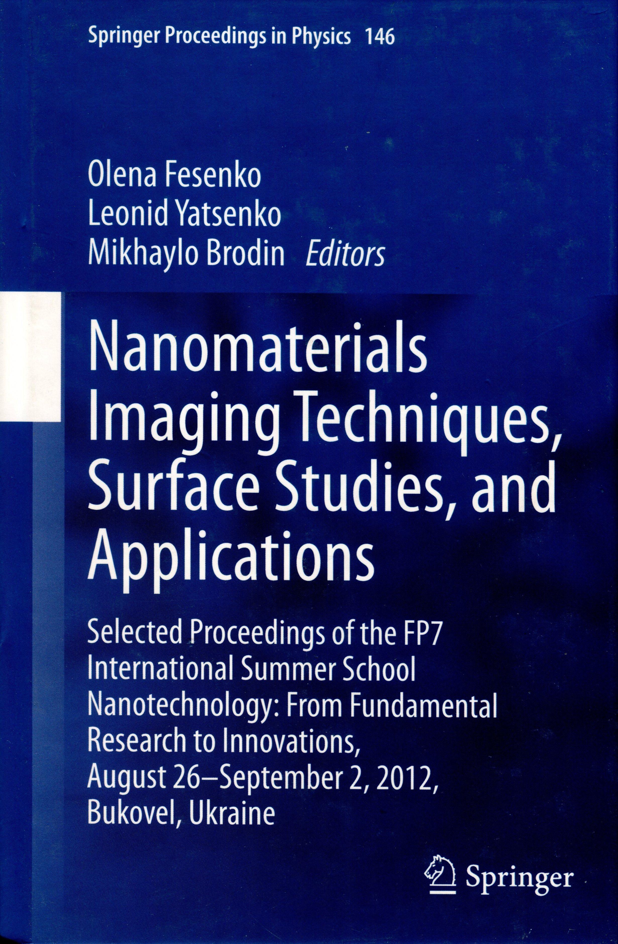 Nanomaterials Imaging Techniques, Surface Studies, and Applications